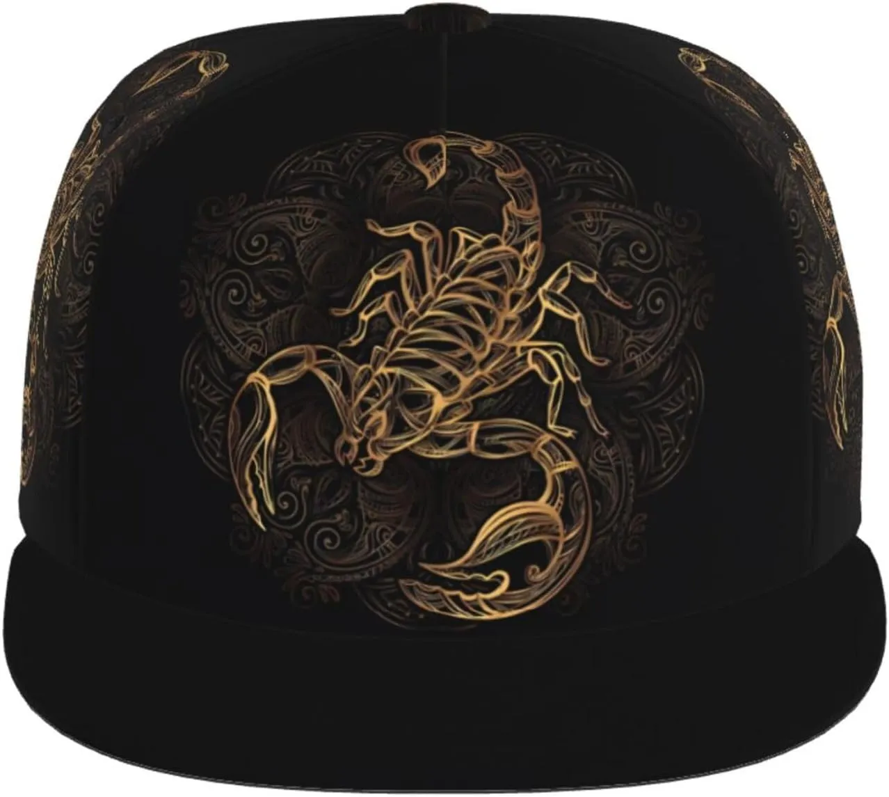 Greece Map Printed Baseball Cap, Flat Brim Hats for Men Women, Funny Adjustable Snapback Hats