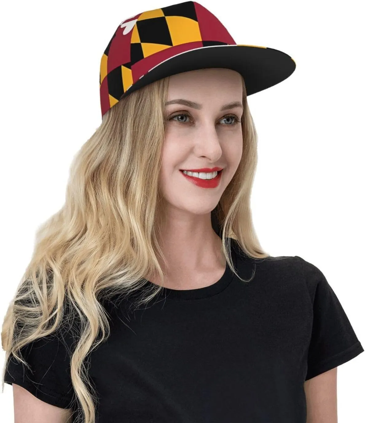 Greece Map Printed Baseball Cap, Flat Brim Hats for Men Women, Funny Adjustable Snapback Hats