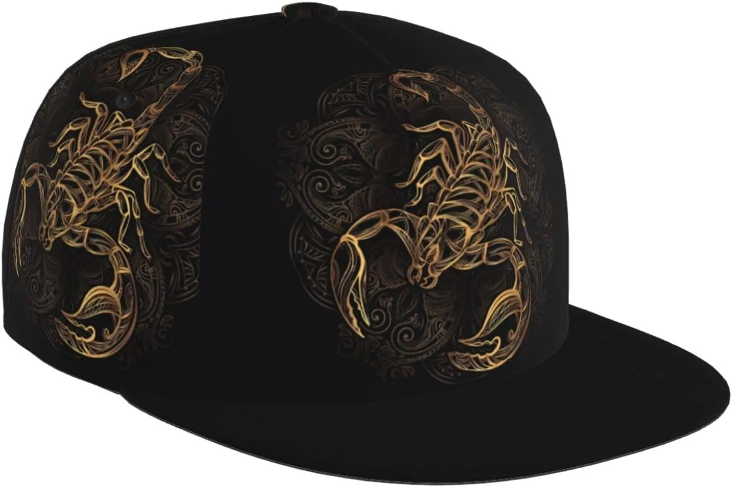 Greece Map Printed Baseball Cap, Flat Brim Hats for Men Women, Funny Adjustable Snapback Hats