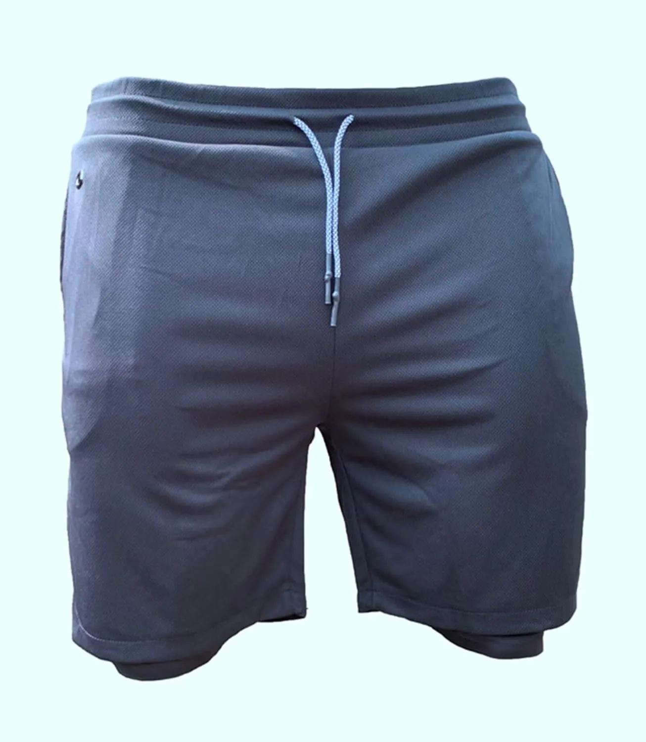 HNVAVQ Sport Athletic Training Shorts Mens Running Gym 2 in 1 Shorts with Pockets Quick Dry Gym Shorts Compression Shorts