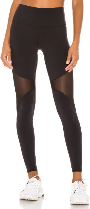 Hopgo Women's High Waist Yoga Pants Mesh Tummy Control Workout Leggings Running 4 Way Stretch Sports Tights