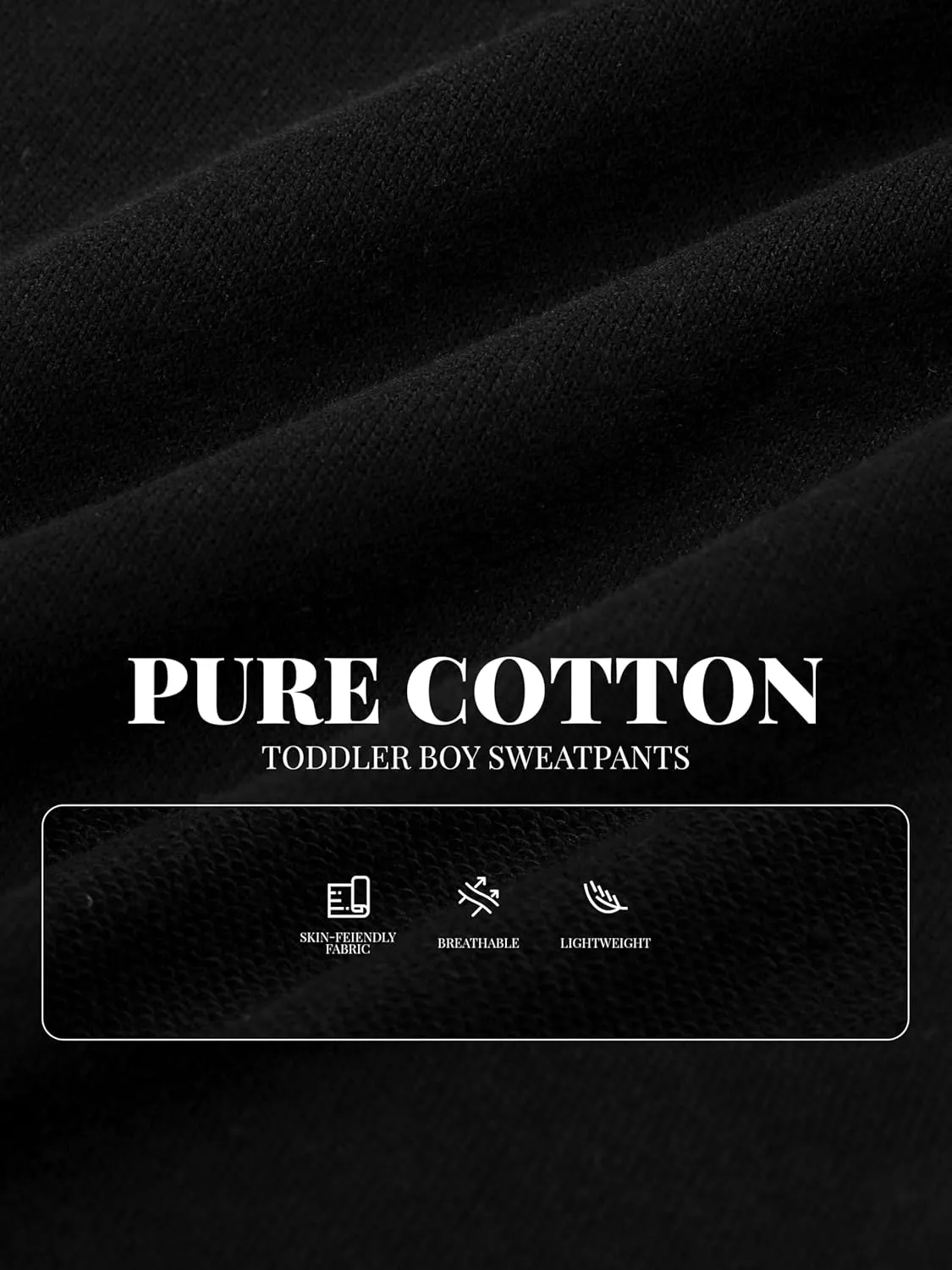 HXP 4 Pack Toddler Boys Sweatpants Cotton Toddler Sweatpants Boys Kids Joggers Pants with Pocket Drawstring