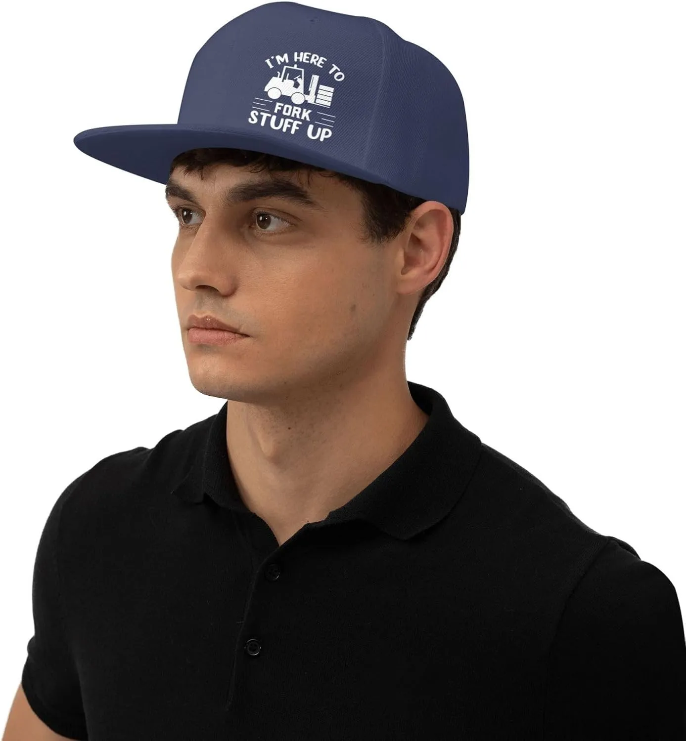 I’m Here to Fork Stuff Up Snapback Hat Hip Hop Baseball Cap Adjustable Flat Bill Hat for Men