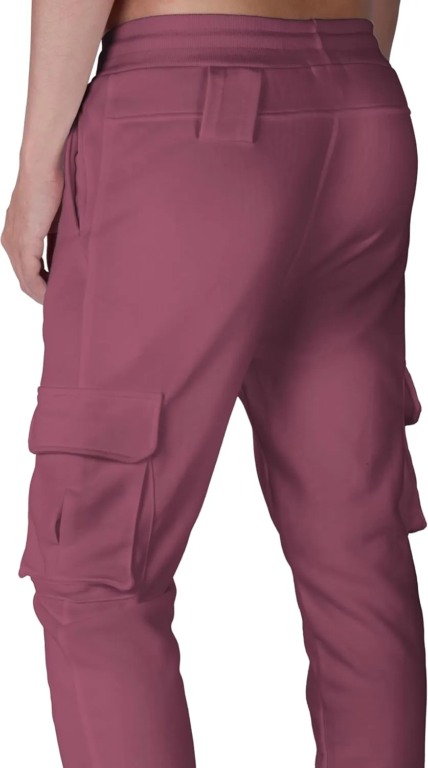 ITALYMORN Sweatpants for Men Active Fleece Jogger Track Pants with Cargo Pockets