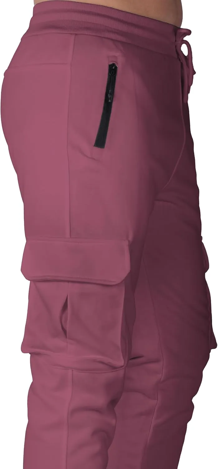 ITALYMORN Sweatpants for Men Active Fleece Jogger Track Pants with Cargo Pockets
