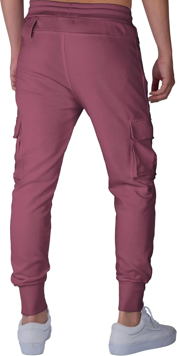 ITALYMORN Sweatpants for Men Active Fleece Jogger Track Pants with Cargo Pockets