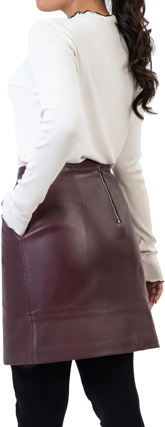 Jild Leather Skirts for Women High Waisted Skirt Mini Skirts for Women