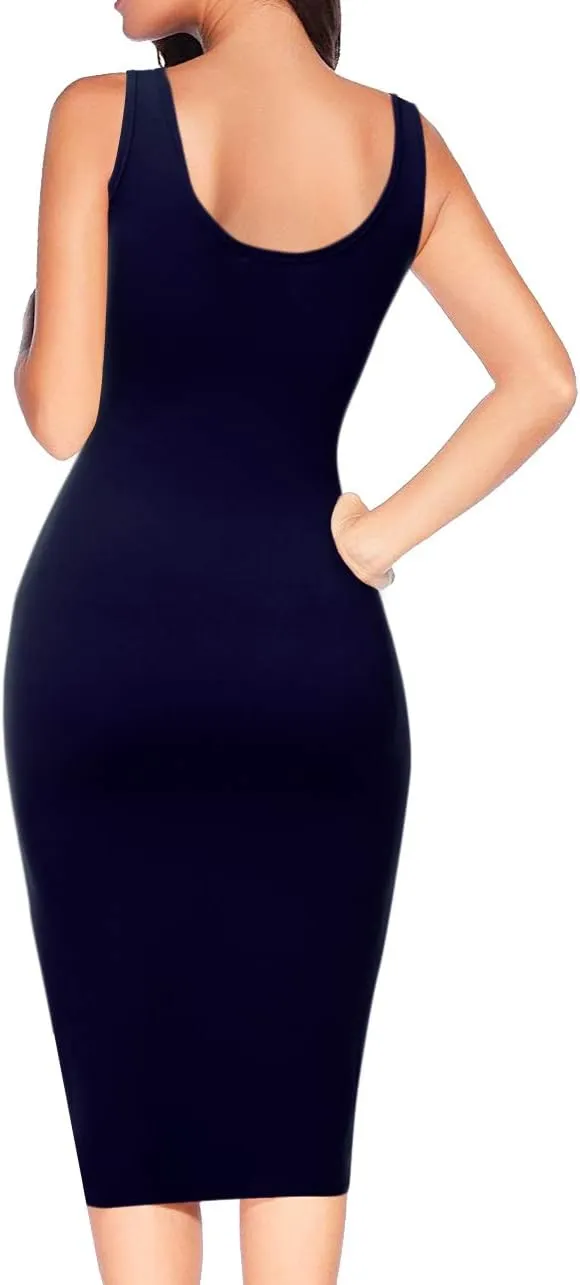 JJ Perfection Women's Bodycon Tank Dress with Plus Size