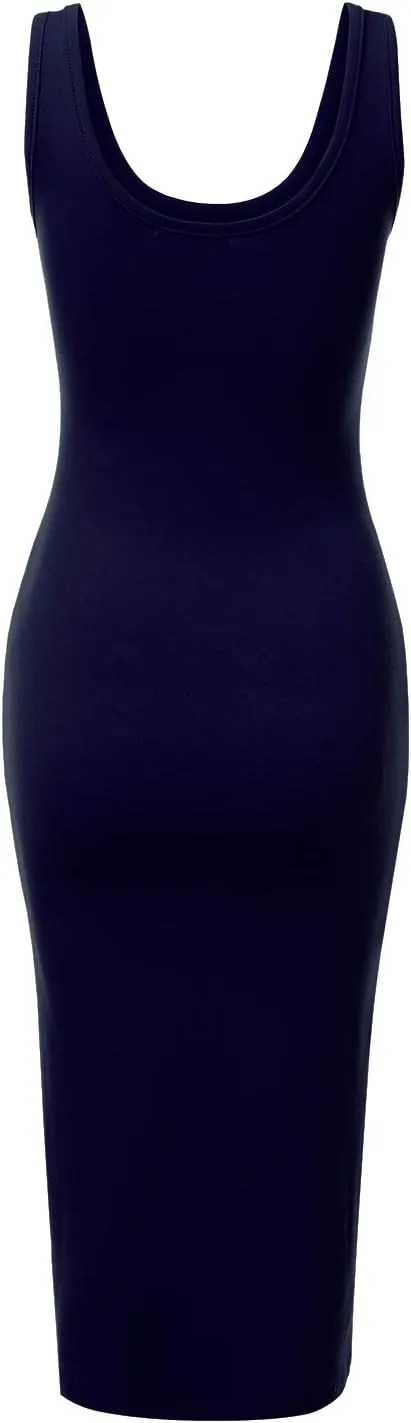 JJ Perfection Women's Bodycon Tank Dress with Plus Size