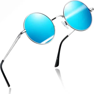 Joopin Hippie Round Sunglasses for Women Men Small Circle Sun Glasses Polarized UV400 Protection