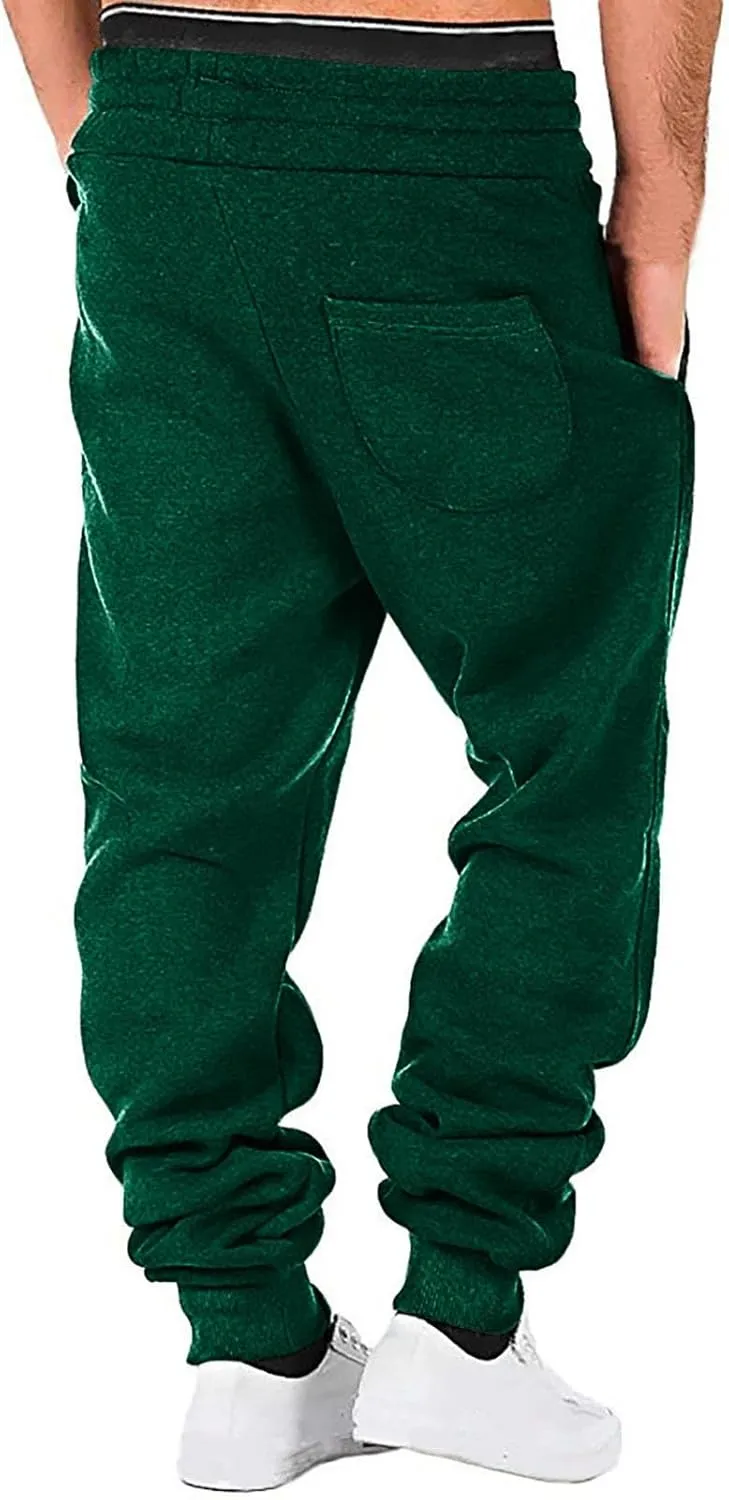 Juejuezi Men's Sweatpants Breathable Elastic Waist Casual Joggers Outdoor Athletic Active Lounge Pants with Pockets