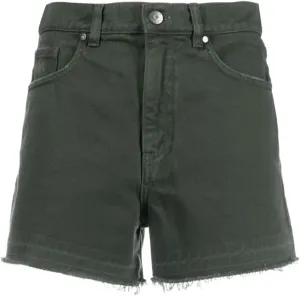 Lachmose Denim Shorts for Women Summer High Waisted Stretchy Frayed Raw Hem Jean Shorts