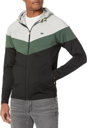 Lacoste Men's Colorblock Zip Up Hooded Sweatshirt