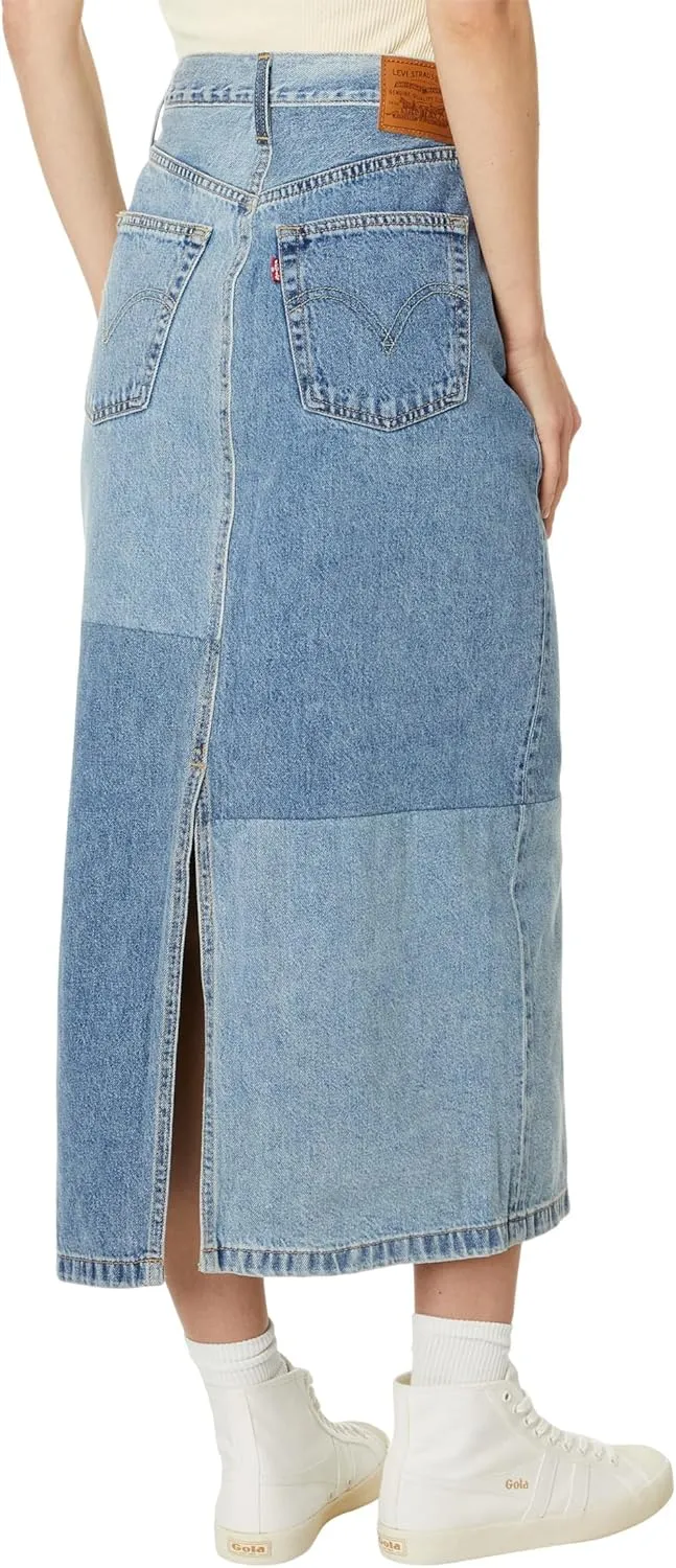 Levi's Women's Button Midi Skirt Patch