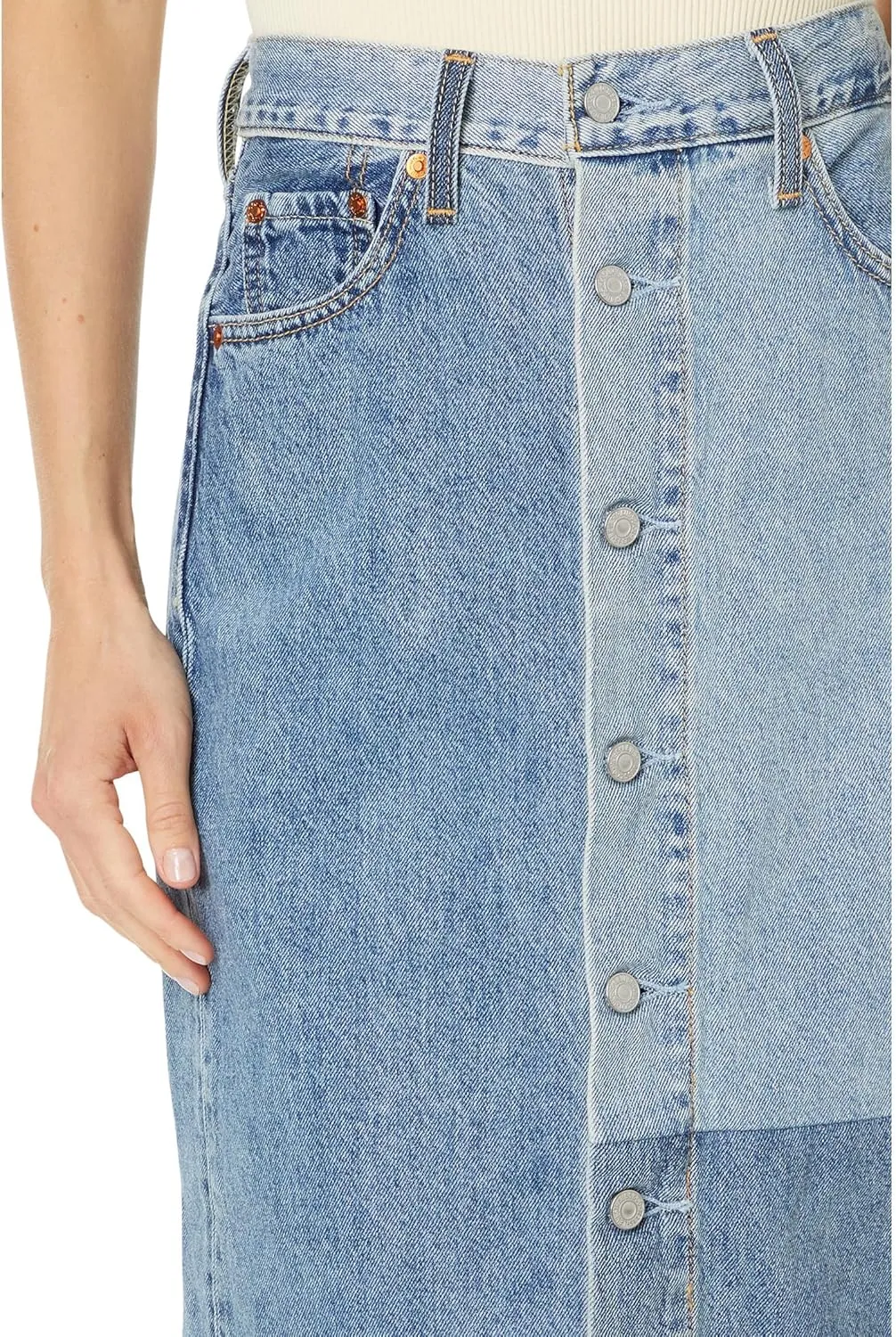Levi's Women's Button Midi Skirt Patch