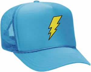 Lightning Bolt Embroidered Patch Trucker Hat