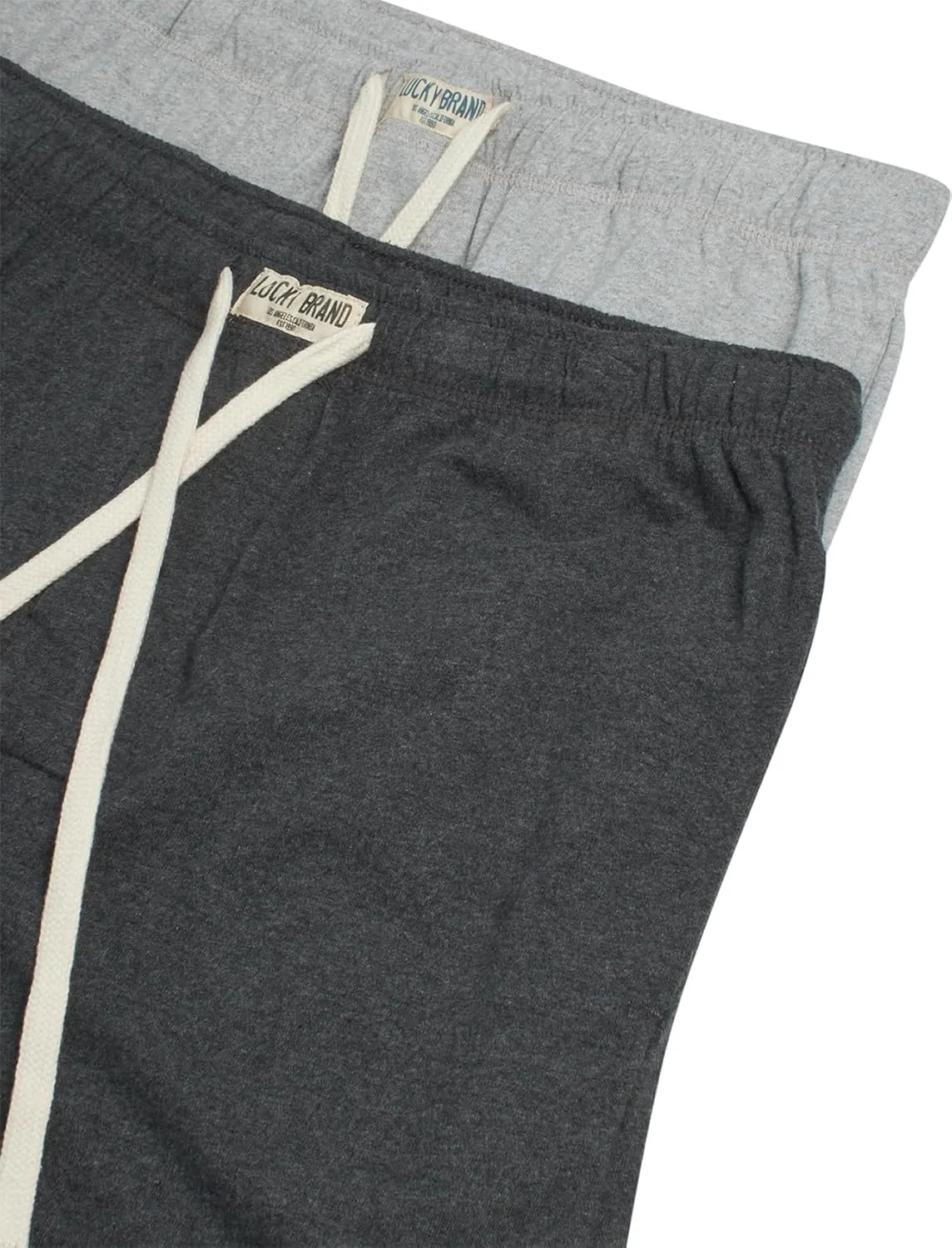 Lucky Brand Mens Pajama Pants – 2 Pack Micro Suede Knit Bottom Joggers for Men with Side Pocket - Mens Lounge Pants (S-XL)