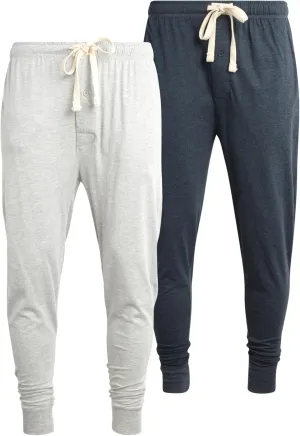 Lucky Brand Mens Pajama Pants – 2 Pack Micro Suede Knit Bottom Joggers for Men with Side Pocket - Mens Lounge Pants (S-XL)