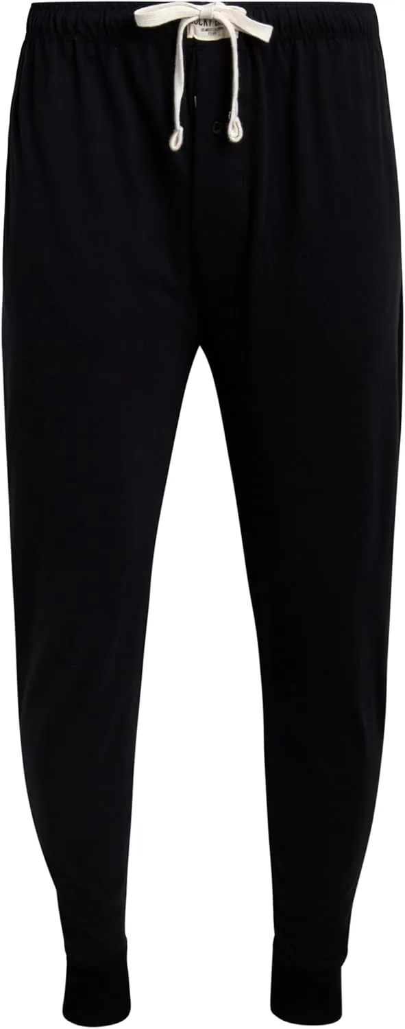 Lucky Brand Mens Pajama Pants – 2 Pack Micro Suede Knit Bottom Joggers for Men with Side Pocket - Mens Lounge Pants (S-XL)