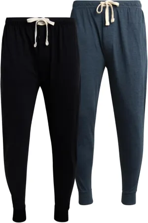 Lucky Brand Mens Pajama Pants – 2 Pack Micro Suede Knit Bottom Joggers for Men with Side Pocket - Mens Lounge Pants (S-XL)