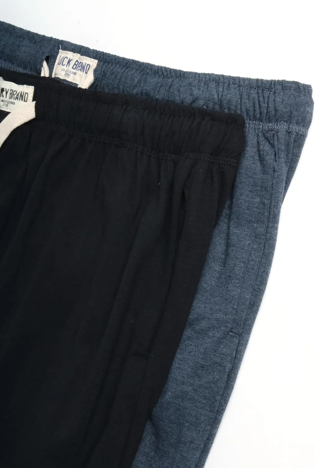 Lucky Brand Mens Pajama Pants – 2 Pack Micro Suede Knit Bottom Joggers for Men with Side Pocket - Mens Lounge Pants (S-XL)