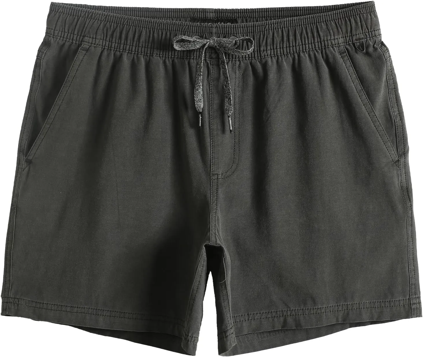maamgic Men's 5 inch Inseam Shorts Pull-On Relaxed Fit Comfort Stretch Short Shorts with Pocket