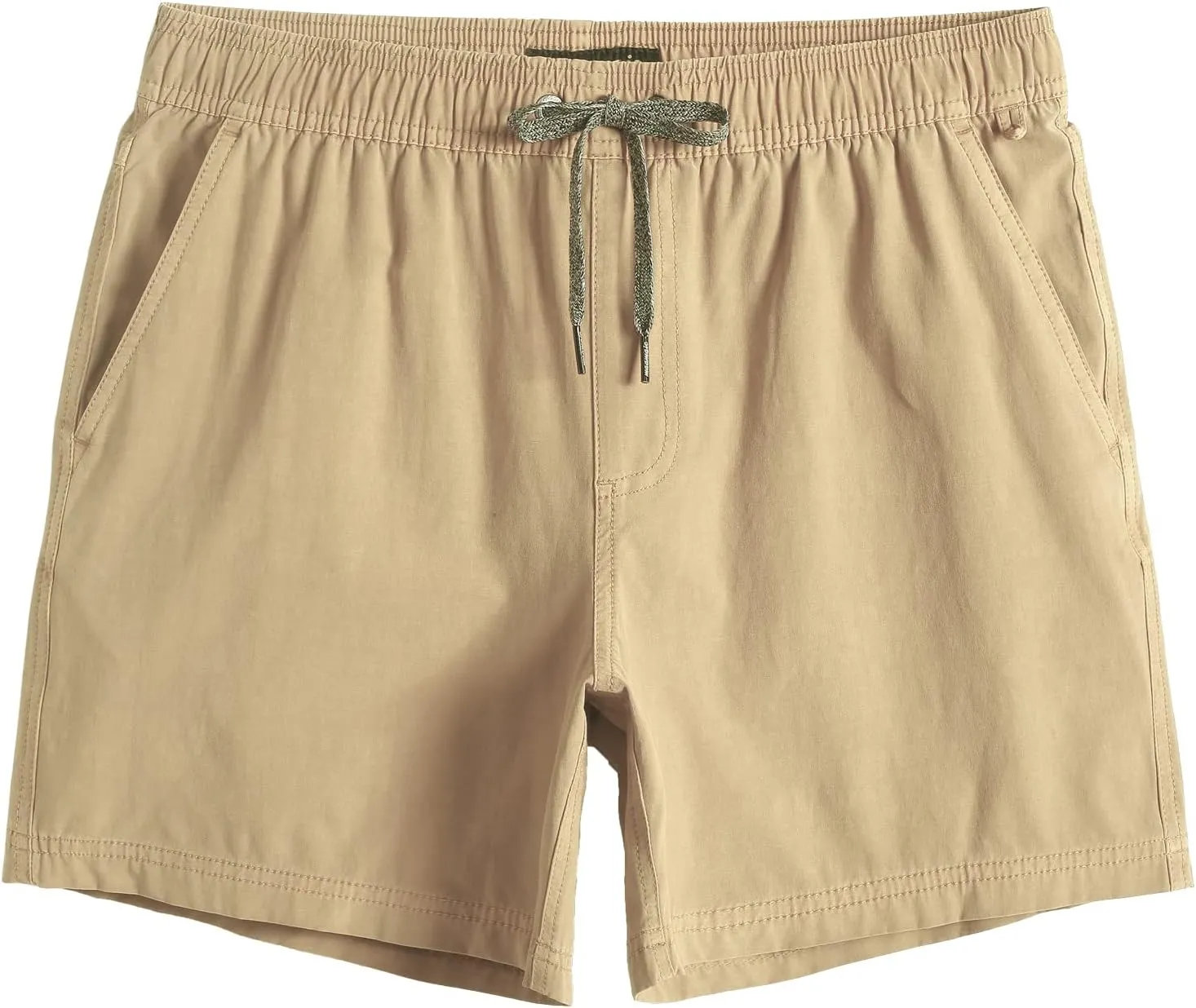 maamgic Men's 5 inch Inseam Shorts Pull-On Relaxed Fit Comfort Stretch Short Shorts with Pocket