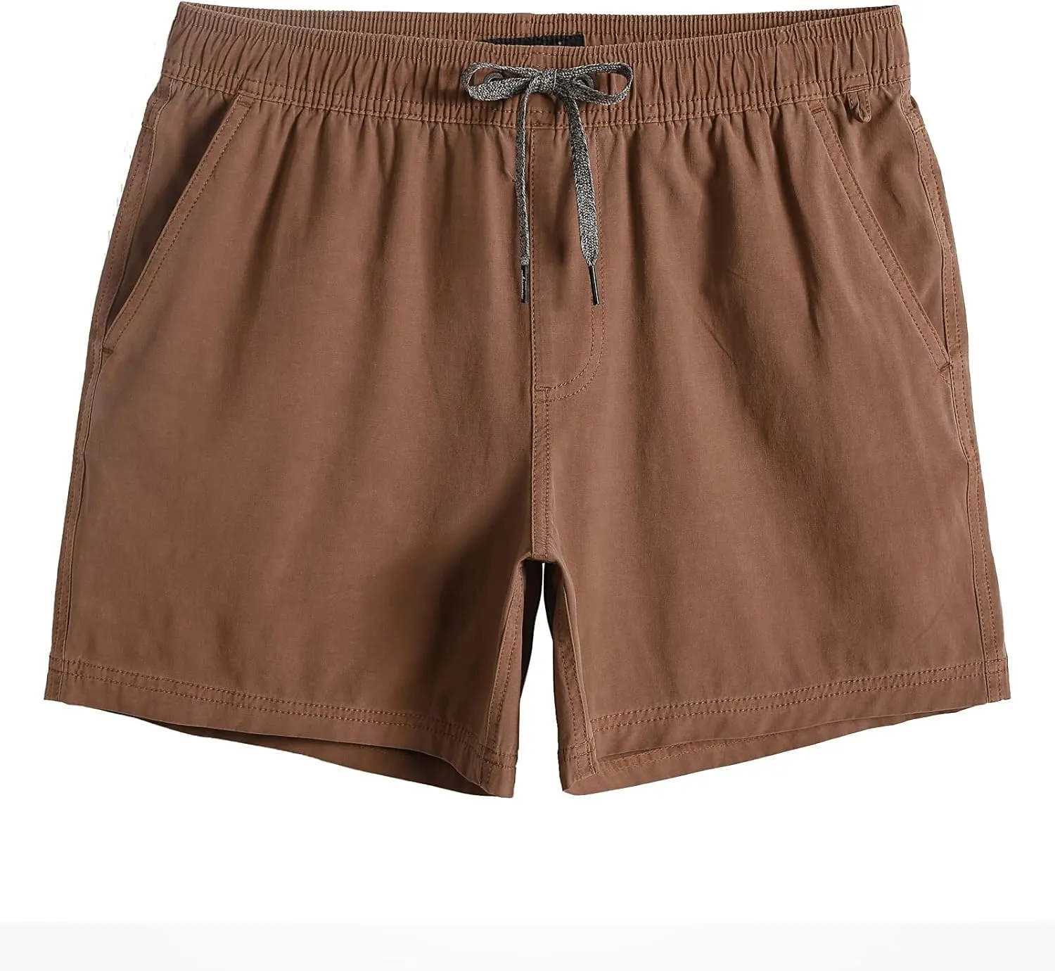 maamgic Men's 5 inch Inseam Shorts Pull-On Relaxed Fit Comfort Stretch Short Shorts with Pocket