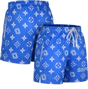 Men's Athletic Shorts - 100% Polyester, Mesh Shorts Quick Dry, Graphic Print Gym Shorts Men, Basketball Shorts for Men