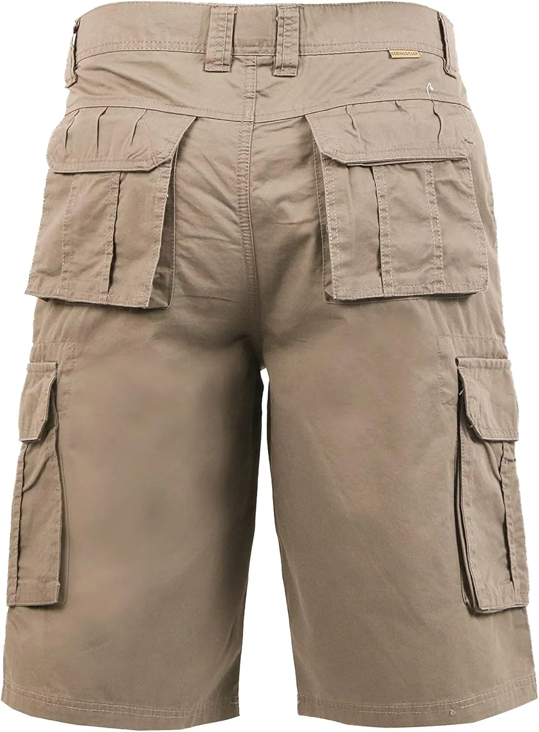 Men's Camo Cargo Relaxed Fit Outdoor Hiking Twill Multi Pockets Shorts