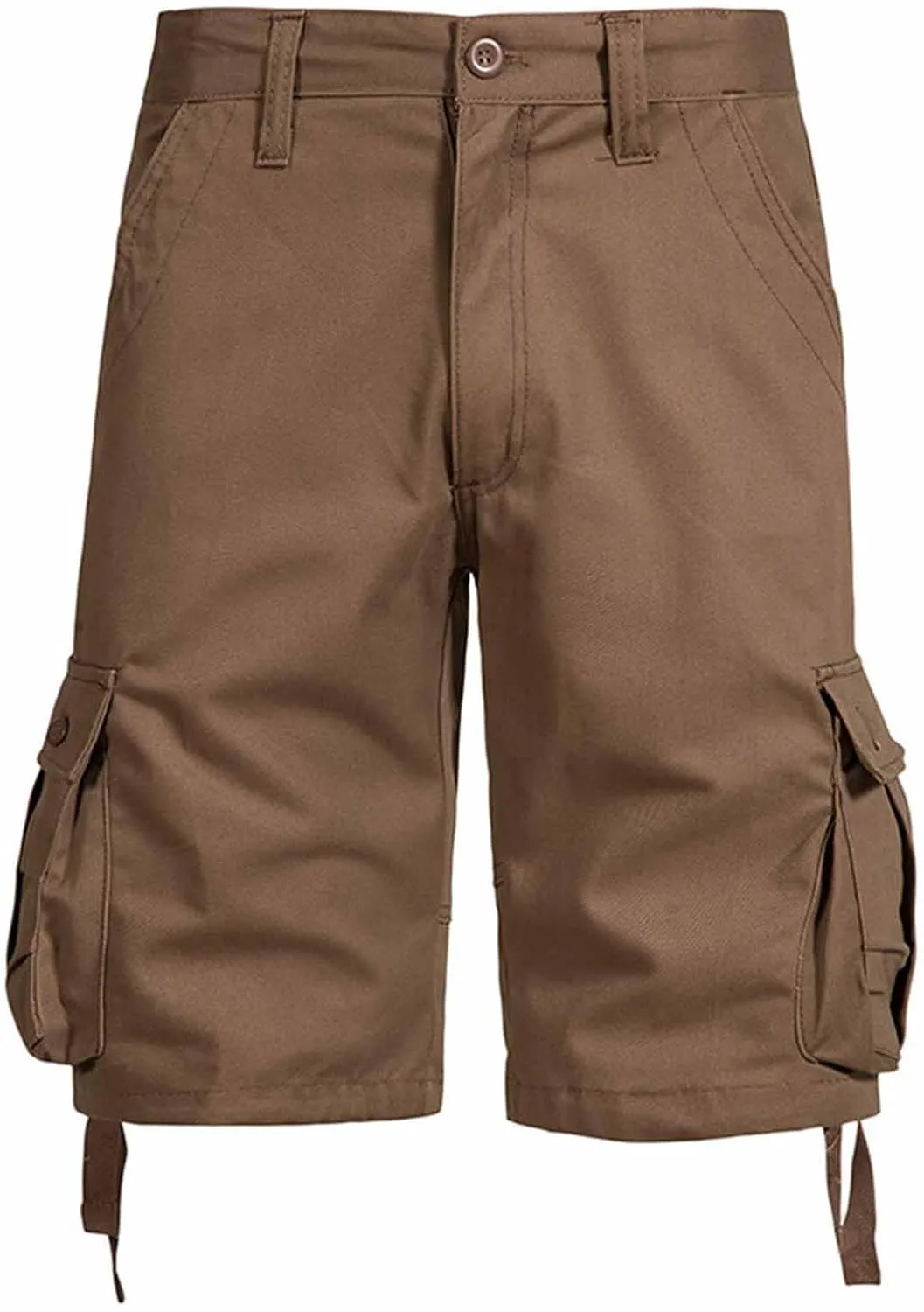 Mens Camo Cargo Shorts Relaxed Fit with Multi-Pockets Classic Camouflage Outdoor Hiking Twill Shorts for Daily