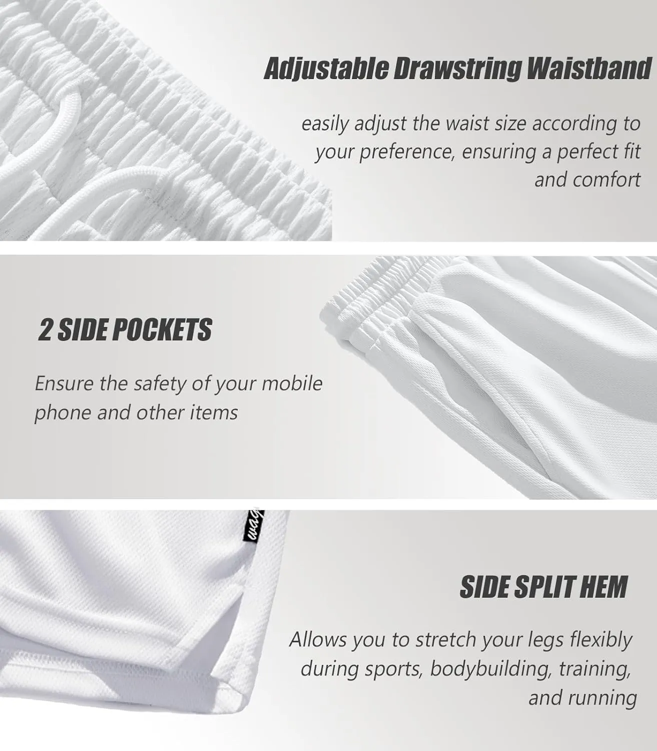 Men's Mesh Running Shorts 5 Inch Shorts Mens Workout Shorts 5 Inch Gym Shorts Men with Pockets