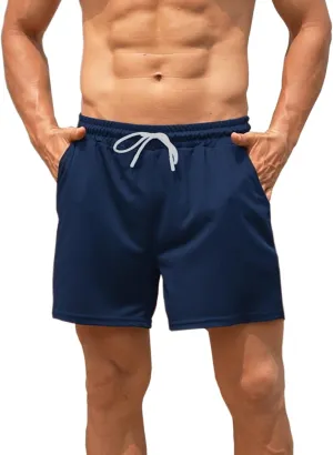 Men's Mesh Running Shorts 5 Inch Shorts Mens Workout Shorts 5 Inch Gym Shorts Men with Pockets
