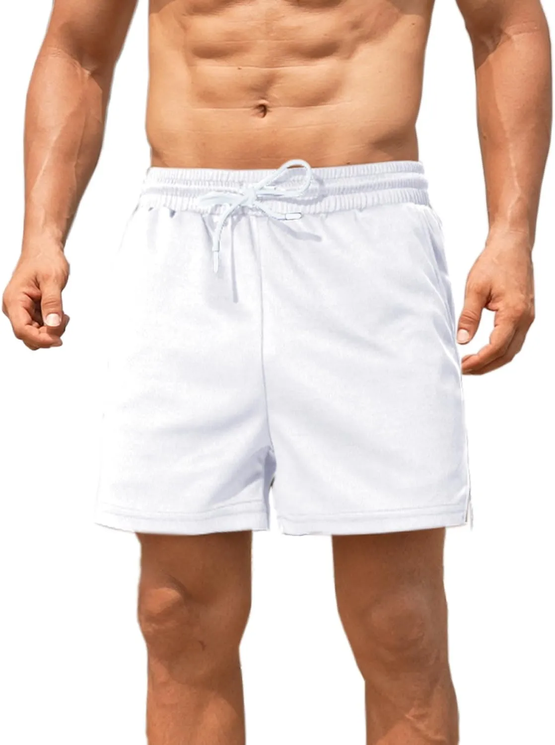 Men's Mesh Running Shorts 5 Inch Shorts Mens Workout Shorts 5 Inch Gym Shorts Men with Pockets