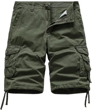Mens Shorts Cargo Relaxed Fit Cargo Shorts Cool Classic Fit Expandable Waistband Hiking Shorts Regular and Big & Tall