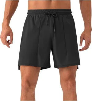Mens Workout Shorts Quick Dry Athletic Shorts 2025 Fashion Gym Shorts Loose Fit Lightweight Running Shorts Plus Size