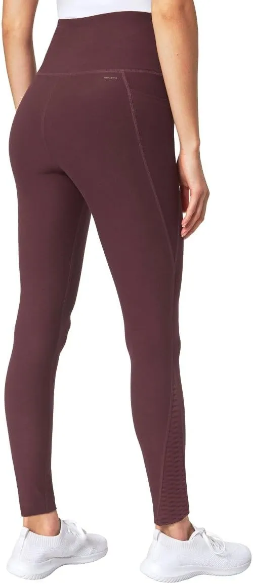 Mondetta Leggings for Women - Yoga Leggings - Gym Workout Athletic Yoga Pants with Pockets - Basket Weave Tight