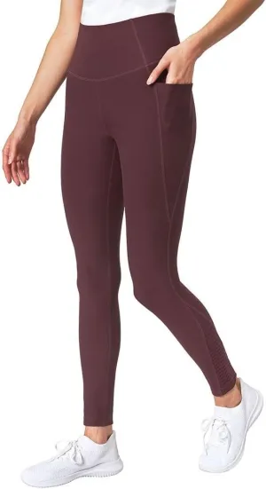 Mondetta Leggings for Women - Yoga Leggings - Gym Workout Athletic Yoga Pants with Pockets - Basket Weave Tight