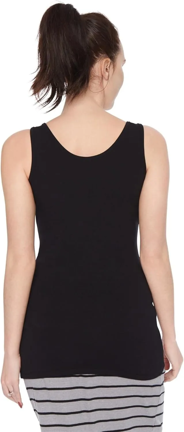Motherhood Maternity Women's Sleeveless Scoop Neck Side Ruched Tank Top 2 & 3 Packs