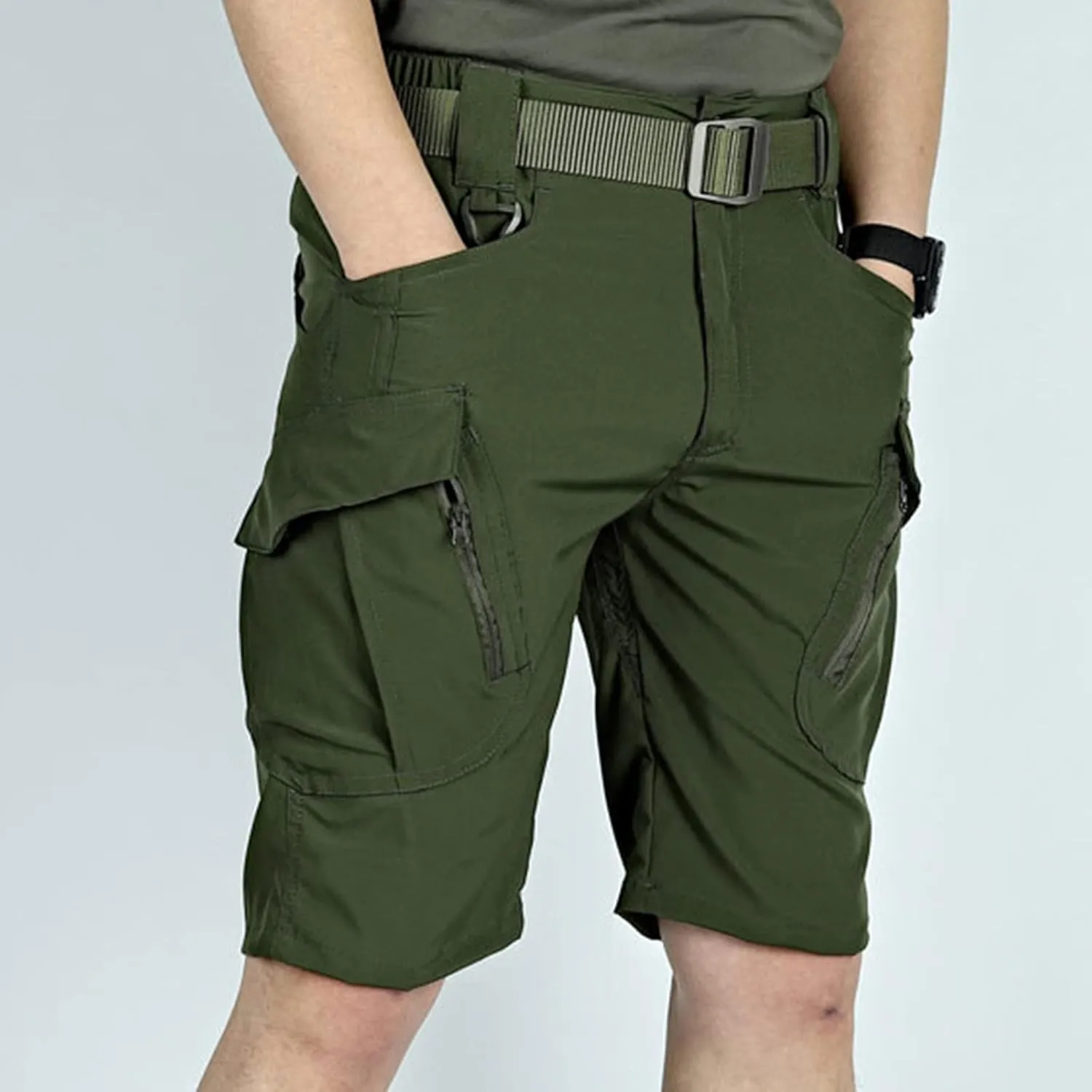 Muscularfit Cargo Shorts for Men Relaxed Fit Multi Pocket Tooling Shorts Summer Fashion Athletic Workout Gym Jogger Shorts
