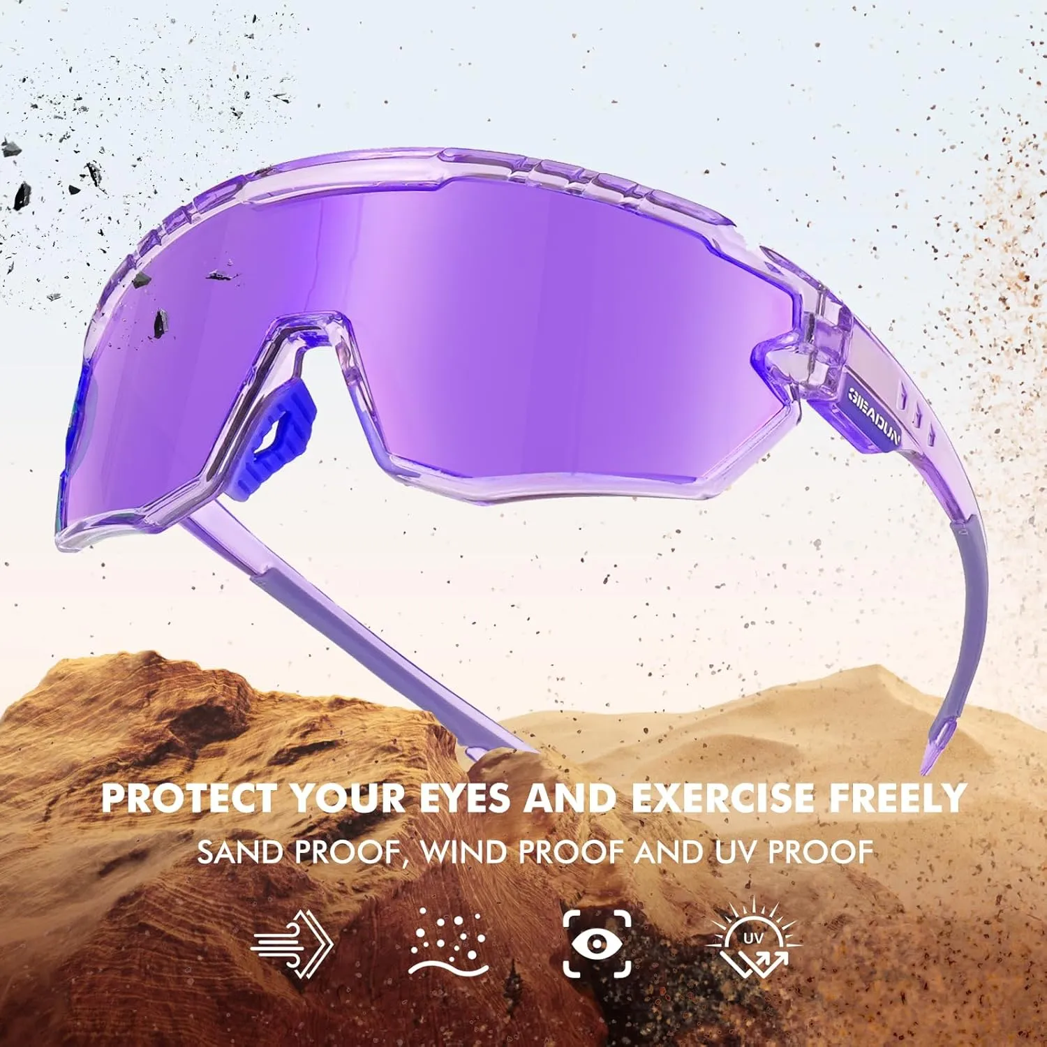 Polarized Glasses Kids Youth Baseball Sunglasses Adult Men Women Cycling Goggles with 3 lenses,Fishing,Ski Golf