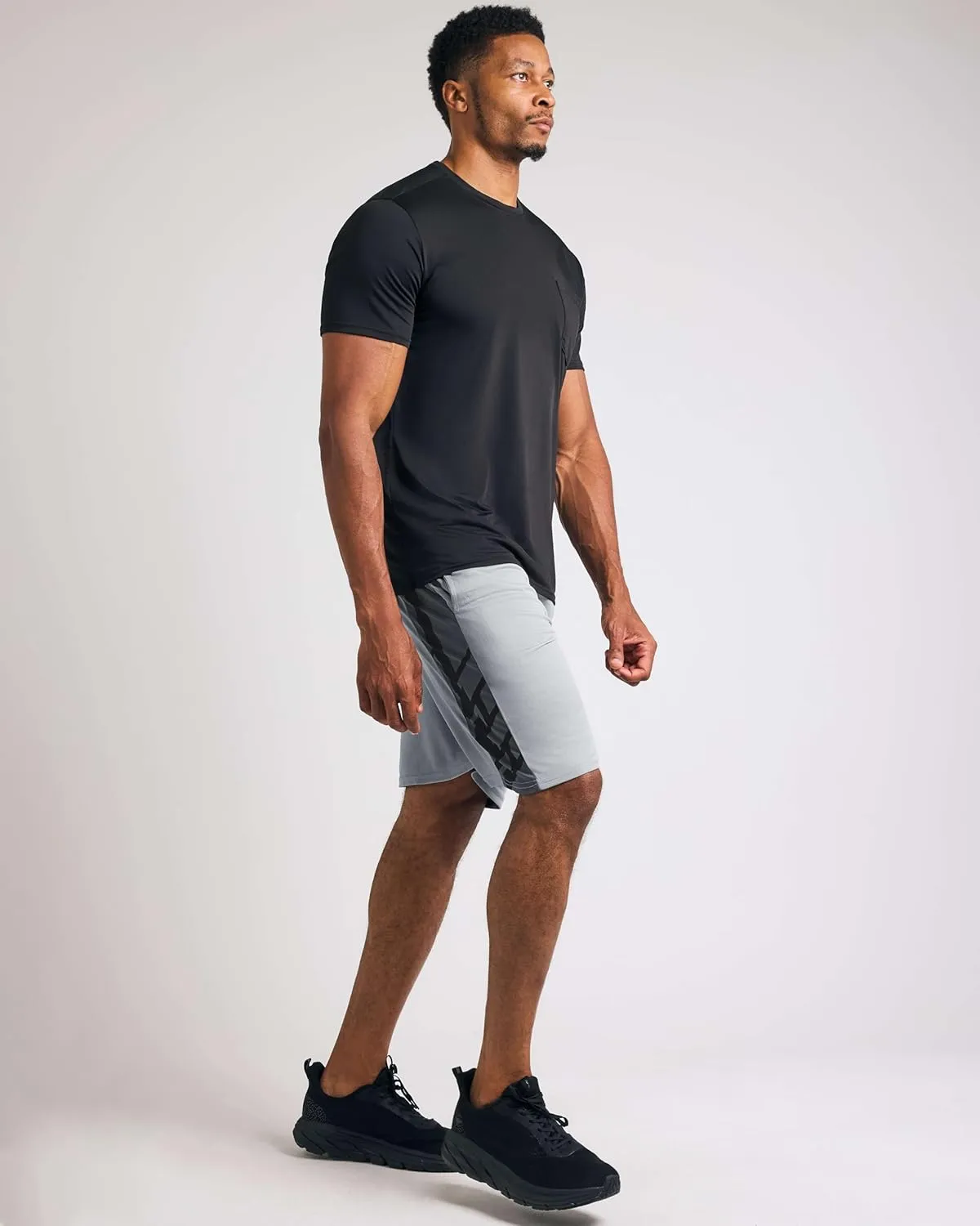Real Essentials 5 Pack: Men's Mesh Athletic Basketball Shorts Quick Dry Activewear with Pockets