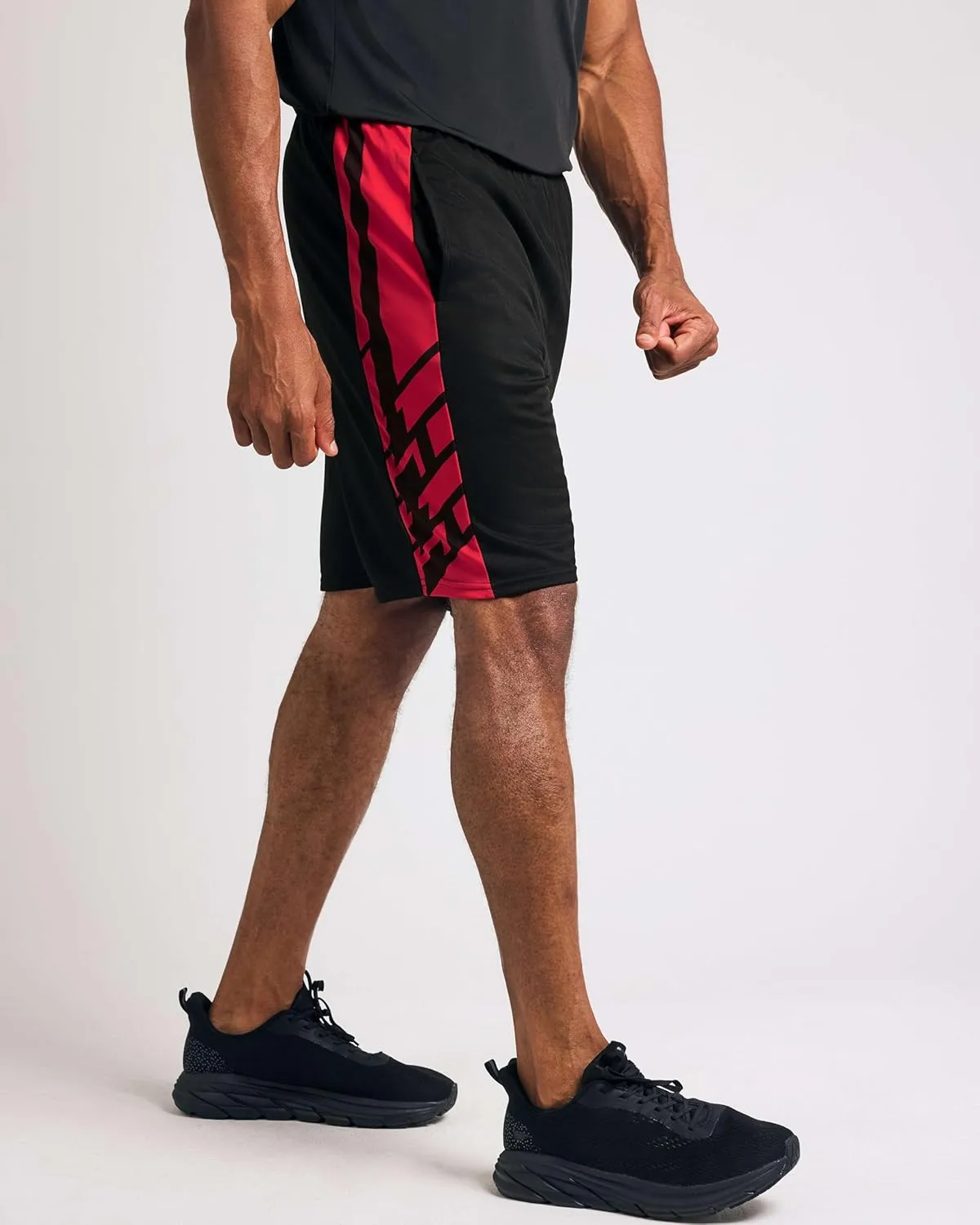 Real Essentials 5 Pack: Men's Mesh Athletic Basketball Shorts Quick Dry Activewear with Pockets