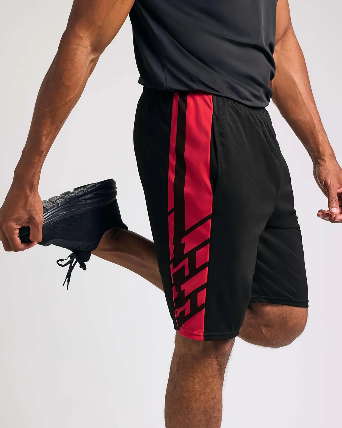 Real Essentials 5 Pack: Men's Mesh Athletic Basketball Shorts Quick Dry Activewear with Pockets