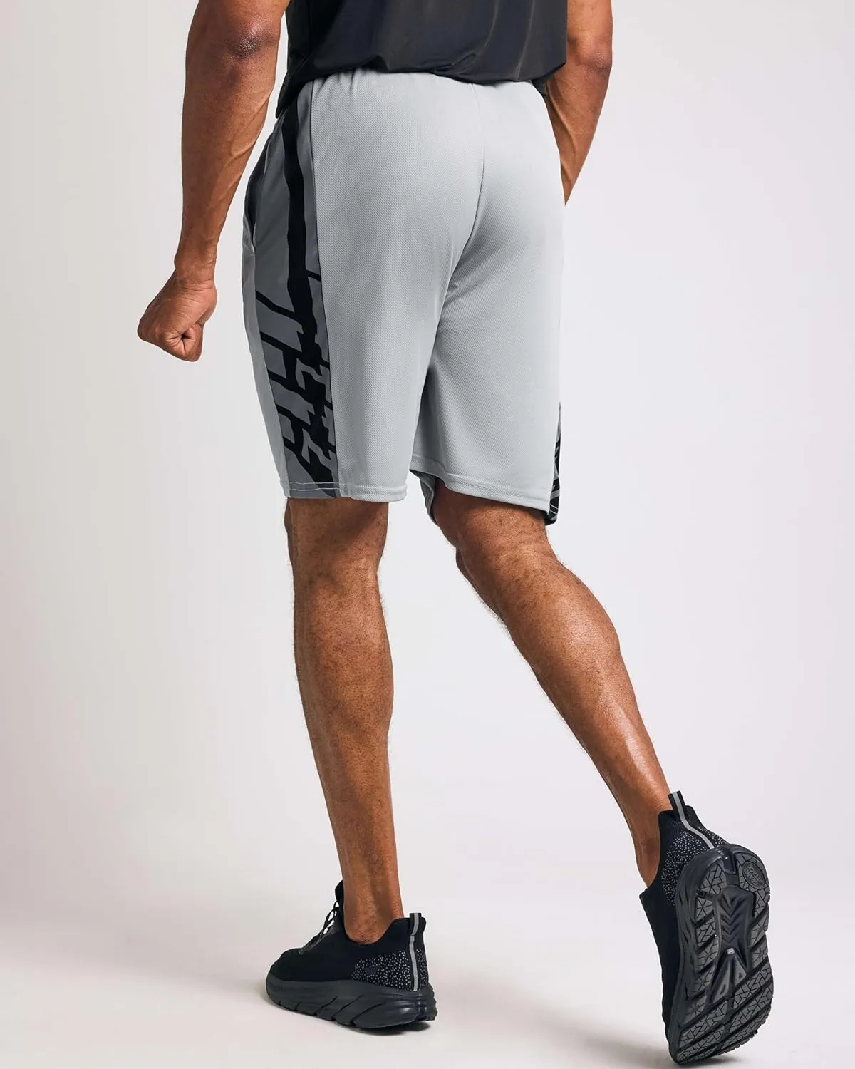 Real Essentials 5 Pack: Men's Mesh Athletic Basketball Shorts Quick Dry Activewear with Pockets