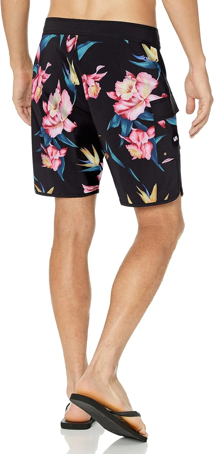RVCA Men's Standard 4-Way Stretch Fixed Waist 18 Inch Boardshort