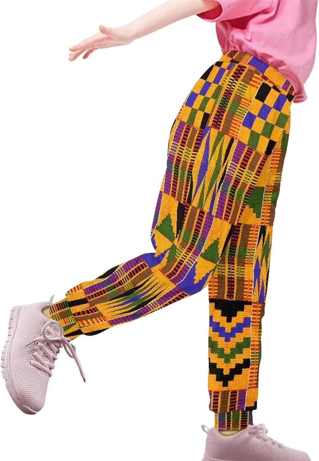 SEANATIVE Kids Sweatpants Soft Athletic Active Jogger Pants with Side Pocket for Girls Boys 4-15 Years