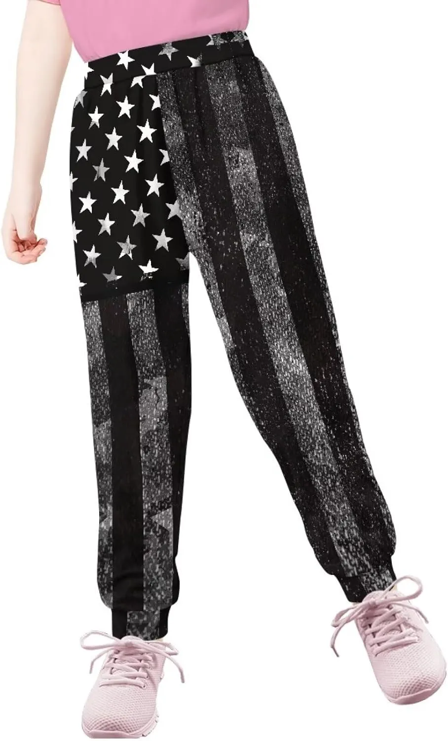 SEANATIVE Kids Sweatpants Soft Athletic Active Jogger Pants with Side Pocket for Girls Boys 4-15 Years