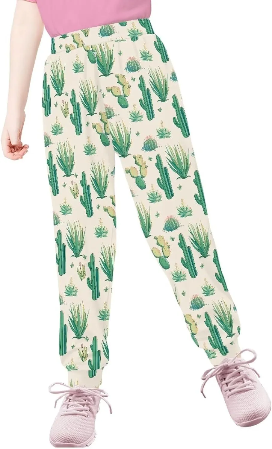 SEANATIVE Kids Sweatpants Soft Athletic Active Jogger Pants with Side Pocket for Girls Boys 4-15 Years