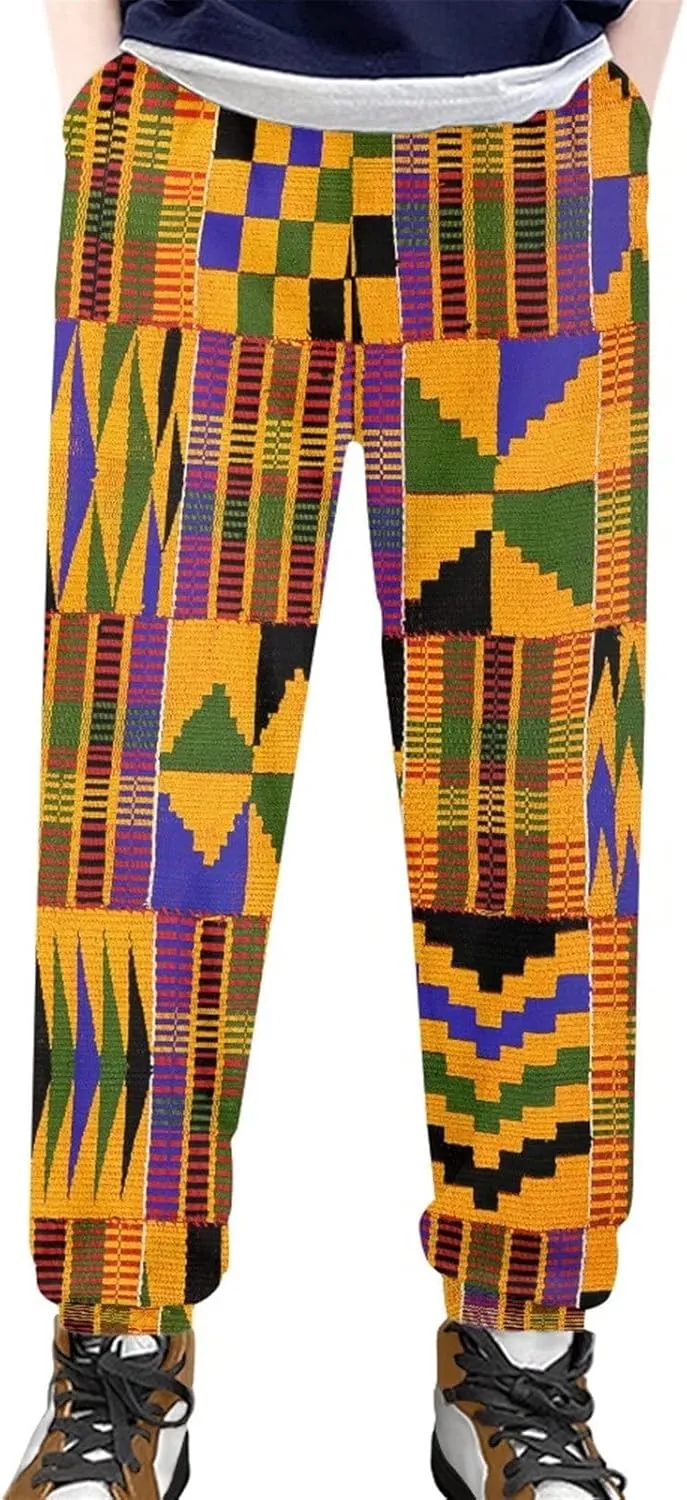 SEANATIVE Kids Sweatpants Soft Athletic Active Jogger Pants with Side Pocket for Girls Boys 4-15 Years